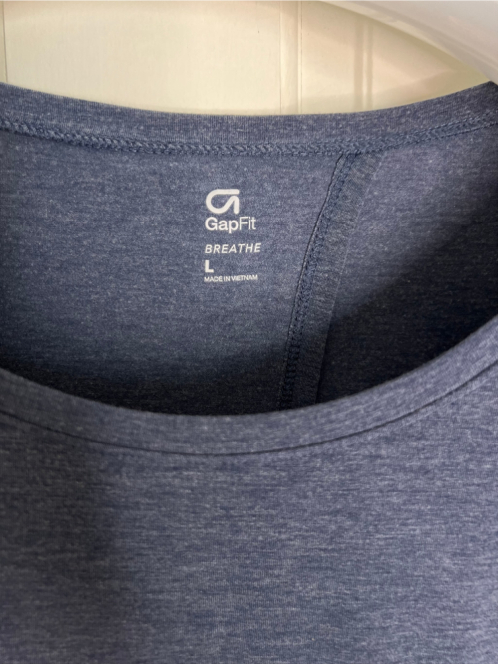 Gap Fit Tie Back Long Sleeve Tee Indigo Blue Women’s L - Picture 4 of 7